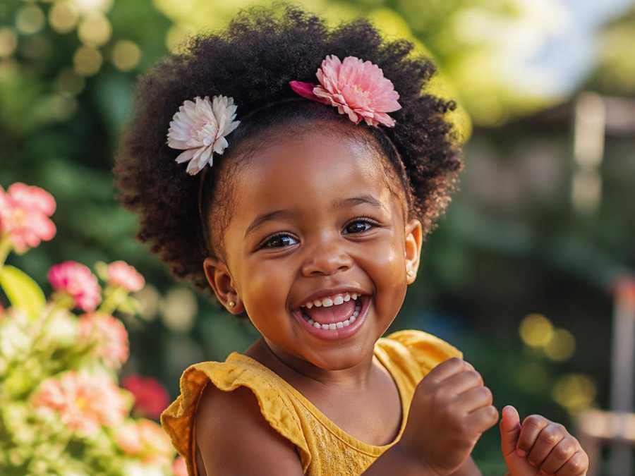 hairstyle-for-kids-natural-short-hair-accessorized-afro