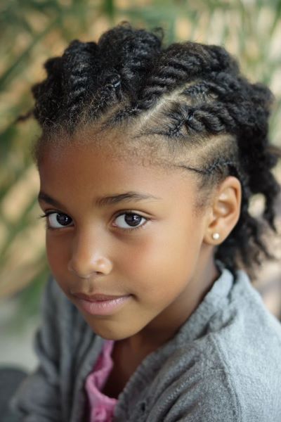 little-girl-flat-twists