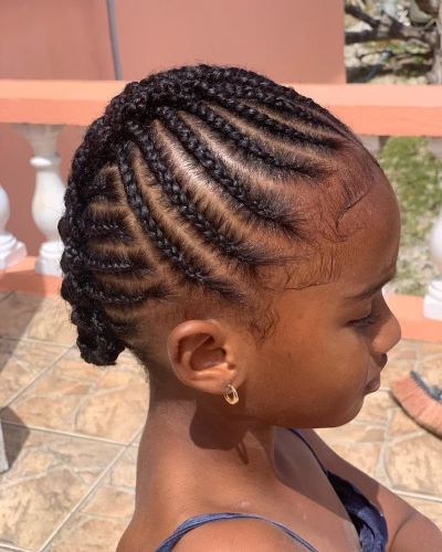 hairstyle-for-natural-black-hair-short-cornrows