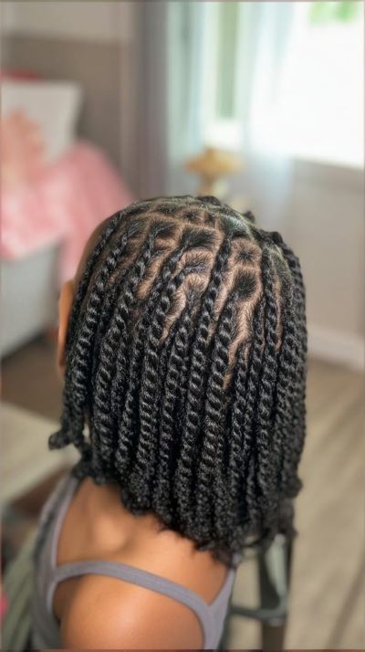 hairstyle-for-black-two-strand-twist-bob